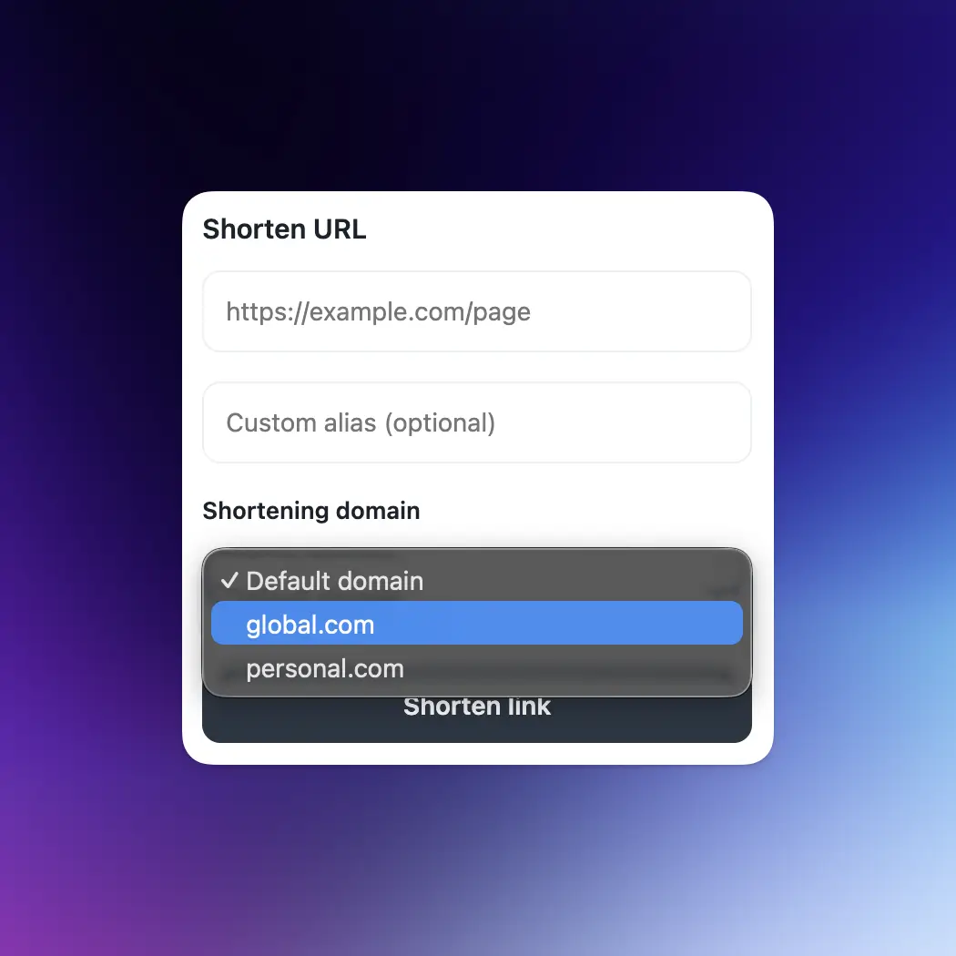 Chrome 扩展自定义域名选择器截图